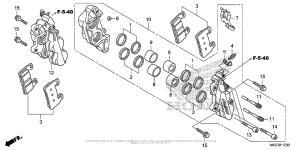 CB1100 (ABS) Front Brake Caliper (1)