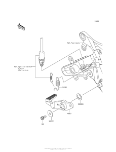 EX650 Педаль тормоза