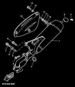 CW50RS Выхлопная система