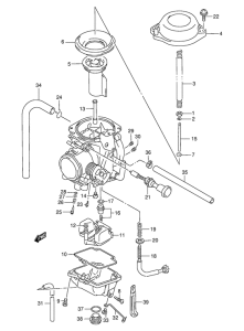 DR350 Carburetor assy
