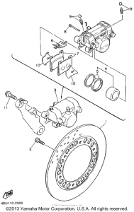 XJ600SG Задний суппорт