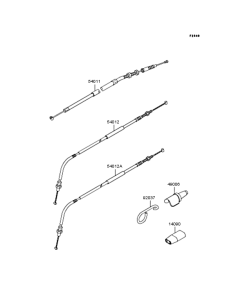 KLX250 Тросы управления