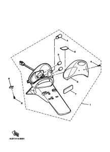 YL50 Габаритный задний фонарь