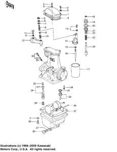 KZ1000 Детали карбюратора