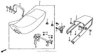 CB700SC Seat + rear cowl