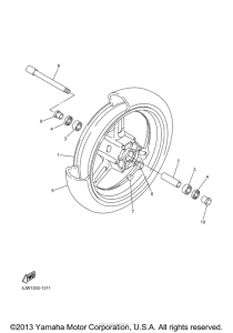 FJR1300 Переднее колесо
