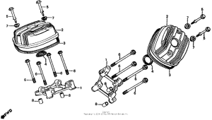 CX650 Крышка головки цилиндров