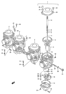 GSX600 Carburetor assy