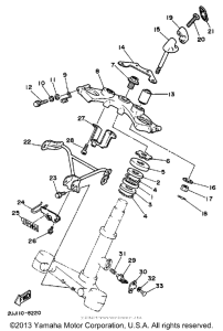 XV250 Управление