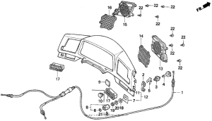GL1500I Приборная панель