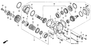 VT1100C2 Вал крестовой