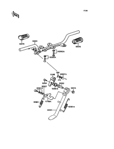 KH125 Подножки
