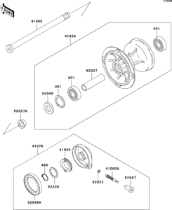 KLX300R Переднее колесо