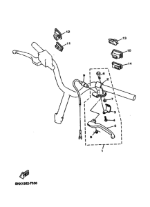 YN100 Переключатель руля рычаг