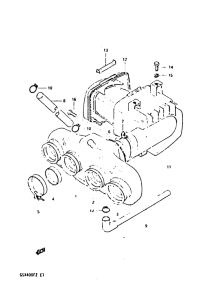 GSX400 Воздухоочиститель