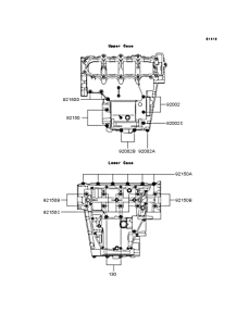 ZX636 Болты крепления картера