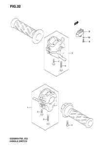 GS500 Рулевой переключатель