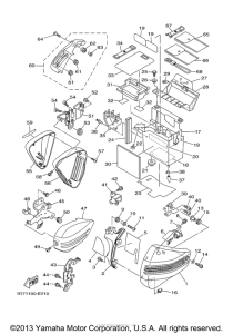 XV1900CT Боковые обтекатели