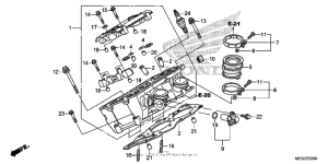 ST1300 (ABS) Правая головка цилиндров