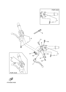 TDM850 Handle switch. lever