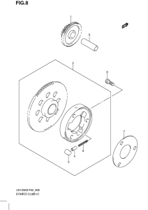 UX125 Муфта стартера