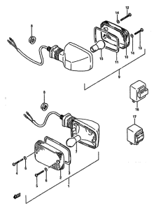 DR750 Поворотники