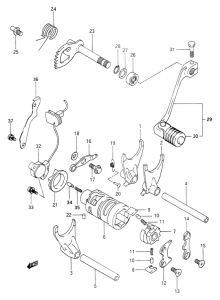 DR650 Переключение передач