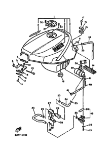 FZR1000 FZR1000E Tank fuel