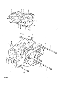 GP125 Картер двигателя