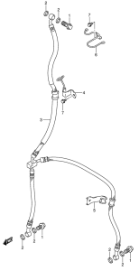 DL1000 Передние тормозные трубки