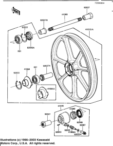KZ1100 Front wheel / hub