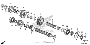 CRF50F Трансмиссия