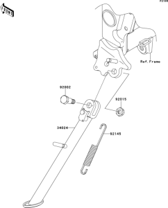 EX250 Подножка