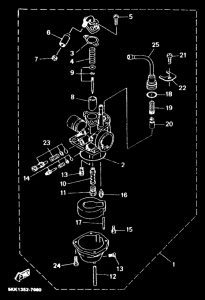 YN100 Carburetor assy
