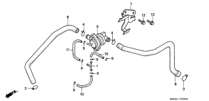 CB750F Воздушный регулирующий клапан