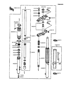 KMX125 Передняя вилка