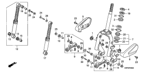 SCV100F Вилка передней оси