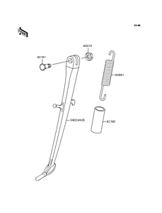 ZR400 Подножка