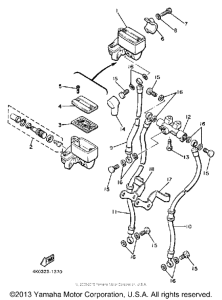 XJ650RJ Главный тормозной цилиндр