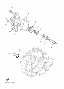 YZ450F Водяная помпа