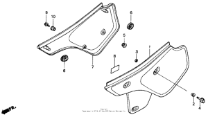 XR600R Side cover 85-87