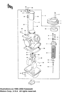 KD100 Carburetor assy