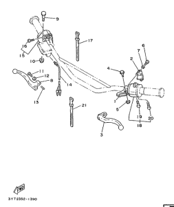XT350 Interruptor de manija . palanc