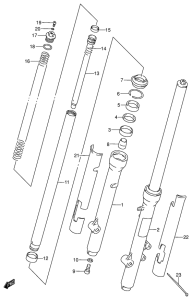 RM80 Демпфер передней вилки