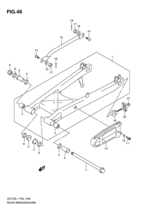 GZ125 Маятник задний