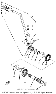 XS400SG Кик стартер