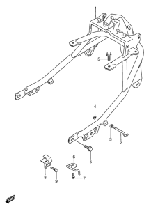 GSX750 Зажим рукоятки
