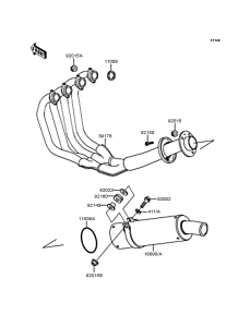 ZX400 Глушитель