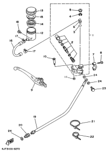 TZ125 Главный тормозной цилиндр