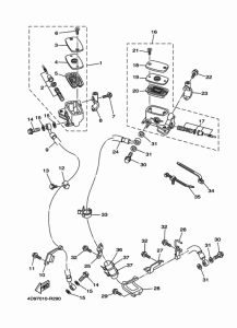 YP250 フロントマスタシリンダ